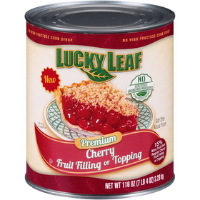 Lucky Leaf Premium Cherry Fruit Filling Or Topping, 116 Ounces, 3 per case