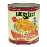 Lucky Leaf Premium Peach Fruit Filling Or Topping #10 Can - 3 Per Case