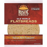 Rustic Crust Pizza Crust Italian Herbs 2 Pack 7 Inch, 1 Each, 12 per case