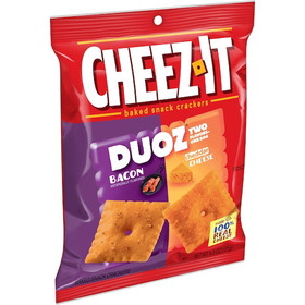 Cheez-It Duoz Bacon And Cheddar Cheese Crackers, 4.3 Ounces, 6 per case