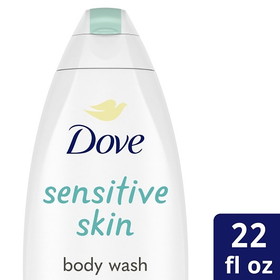 Dove Sensitive Skin Body Wash 22 Fluid Ounce Bottle - 4 Per Case