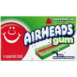 Airheads Sugar Free Watermelon Gum, 14 Piece, 12 per case