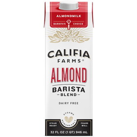 Califia Farms Barista Blend Original Almond Milk (Additional Mfg 420164), 32 Fluid Ounces, 6 per case