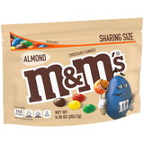 M&M'S Almond Stand Up Pouch 9.3 Ounces Per Pack - 8 Per Case