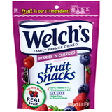 Welch's Berries 'N Cherries Resealable Fruit Snack, 8 Ounces, 9 per case