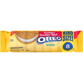 Oreo King Size Double Stuf Golden Cookies, 4 Ounces, 10 per box, 2 per case