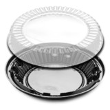 D & W Fine Pack 10 Inch Lo-Dome Display Pie Container 160 Per Pack - 1 Per Case