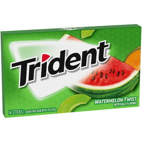 Trident Sugar Free Watermelon Twist Gum, 14 Count, 12 per case
