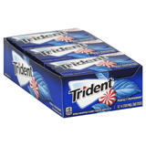 Trident Sugar Free, Peppermint Gum, 14 Count, 12 per box, 12 per case