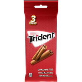 Trident Cinnamon Sugar Free Gum, 42 Count, 20 per case