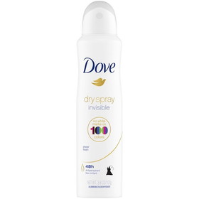 Dove Advance Dry Spray Invisible Sheer Fresh Aerosol Antiperspirant, 3.8 Ounces, 4 per case