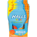 Halls Kids Orange Lollipops 10 Count - 6 Per Pack - 4 Per Case