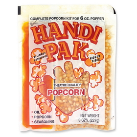 Great Western Handi Pak Theatre Quality Popcorn Kit, 6 Ounces, 36 per case