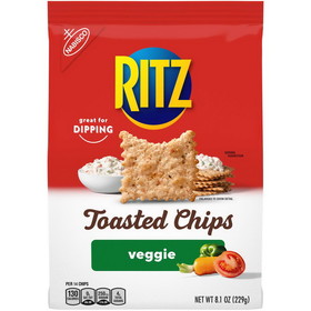 Ritz Wheat Thins Toasted Vegetable Chips, 8.1 Ounce, 6 per case