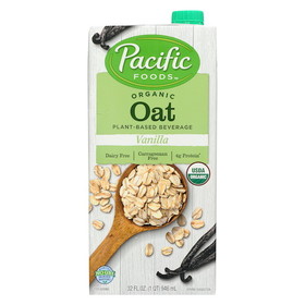 Pacific Foods Organic Oat Vanilla, 32 Fluid Ounces, 12 per case