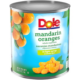 Dole Mandarin Orange In Light Syrup, 106.19 Ounces, 6 per case