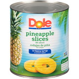Dole Pineapple Slices In Heavy Syrup, 108 Ounces, 6 per case