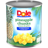 Dole In Heavy Syrup Chunk Pineapple #10 Can - 6 Per Case
