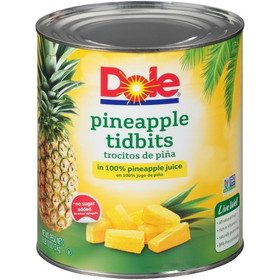 Dole Pineapple Tidbits In Juice 100 Ounce Can - 6 Per Case