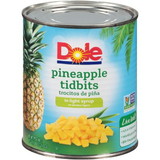 Dole In Light Syrup Pizza Tidbit Pineapple, 29 Ounces, 12 per case