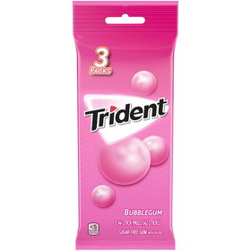 Trident Bubble Sugar Free Gum, 42 Count, 20 per case