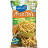 Barbara'S Bakery Jalapeno Cheese Puffs 7 Ounce Bag - 12 Per Case