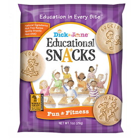 Dick And Jane Fun &amp; Fitness Educational Snack Crackers, 1 Ounces, 120 per case