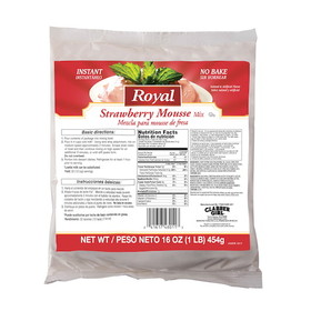 Royal Strawberry Mousse Mix 16 Per Pack - 6 Per Case