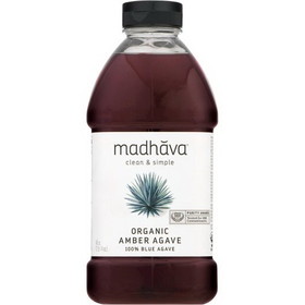 Madhava Organic Amber Raw Agave, 46 Ounces, 4 per case