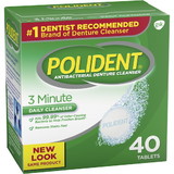 Polident Cleanser 3 Minute Daily Cleanser, 40 Each, 2 per case