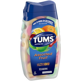 Tums Ultra Strength Assorted Fruit Tablets, 72 Each, 6 per box, 4 per case
