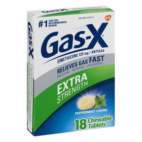 Gas-X Peppermint Creme Tablets, 18 Each, 4 per case