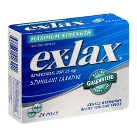 Ex-Lax Pills., 24 Each, 6 Per Box, 4 Per Case