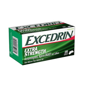 Excedrin Extra Strength, 100 Each, 3 Per Box, 8 Per Case