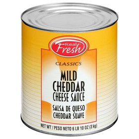 Real Fresh Mild Cheddar Cheese Sauce Trans Fat Free, 6.63 Pound, 6 Per Case