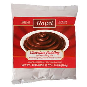 Royal Instant Chocolate Pudding And Pie Filling Mix, 28 Ounces, 12 per case