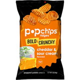 Popchips Cheddar & Sour Cream Ridges, 5 Ounce, 12 per case