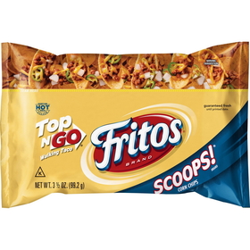 Fritos Top-N-Go Scoop Corn Chips 3.5 Ounce Bag - 18 Per Case