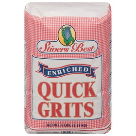 Stiver's Best White Grits Quick Enriched, 5 Pound, 8 per case