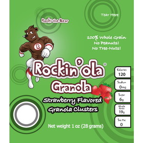Rockin'ola Strawberry Granola 1 Ounce Snack, 28 Gram, 250 per case