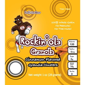 Rockin'ola Cinnamon Granola, 28 Gram, 250 per case