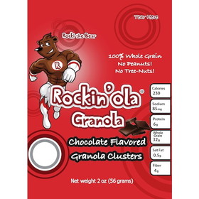 Rockin'ola Chocolate Granola 2 Ounce Snack, 56 Gram, 125 per case