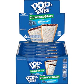 Pop-Tarts Whole Grain Frosted Blueberry Pastry 2 Pastries Per Pack - 6 Packs Per Box - 12 Boxes Per Case
