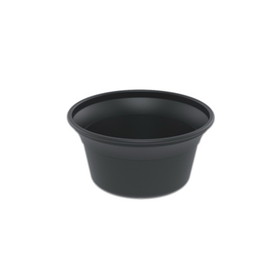 D &amp; W Fine Pack 6 Ounce All Purpose Black Cold Curled Plastic Cup, 50 Each, 20 per case