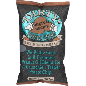 Dirty Potato Chips Cracked Pepper Potato Chips, 2 Ounces, 25 per case