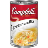 Campbell'S Condensed Soup Red & White Chicken And Rice 10.5 Ounce Can 12 Per Case