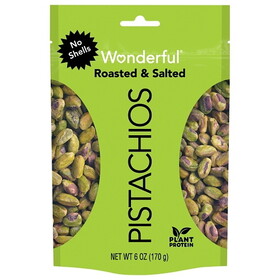 Wonderful Pistachios No Shell Roasted & Salted Pistachios, 6 Ounce, 10 Per Case