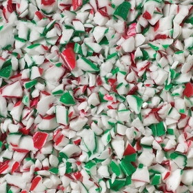 Atkinson Candy Company Crushed Red White &amp; Green Mint Twist, 15 Pounds, 1 per case