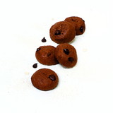 Double Chocolate Chip Mini Cookies Gluten Free 10/0.95Oz Bags In Tray