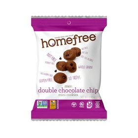 Homefree Mini Cookies Double Chocolate Chip Gluten-Free, 0.95 Ounces, 10 per case